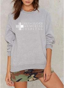 img 1 attached to 🏥 JYHOPE Grey Sloan Memorial Hospital Cute Sweatshirt for Teenage Girls - Long Sleeve Pullover Tops