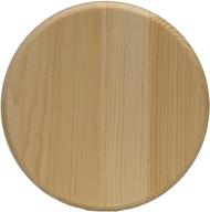 🌳 walnut hollow 1618 pine circle plaque, 8-inch diameter x 0.63 inches, beige - elegant and durable decorative wall art logo