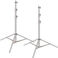 📸 neewer stainless steel heavy duty light stand kit, 102"/260cm with 1/4" to 3/8" adapter for studio softbox, monolight, and photographic equipment logo