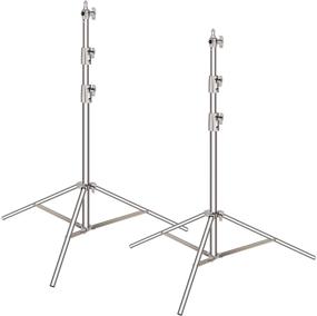 img 4 attached to 📸 Neewer Stainless Steel Heavy Duty Light Stand Kit, 102"/260cm with 1/4" to 3/8" Adapter for Studio Softbox, Monolight, and Photographic Equipment