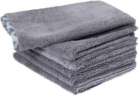 img 2 attached to 🚗 High-Quality Buff Detail Microfiber Car Towels (16"x 16") for All-Purpose Auto Detailing - Wax, Buff, Polish, Wash, Dry | 6 Pack (Gray)