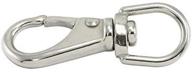 stainless swiveling chain connectors carabiner logo