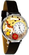 whimsical watches u0130070 bernard leather logo