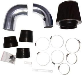 img 3 attached to 🔥 High-performance Cold Air Intake System with Filters for 1996-2005 Chevrolet Blazer, GMC Jimmy, 1996-2004 Chevrolet S10, GMC Sonoma, 1997-2000 Oldsmobile Bravada, and Isuzu Hombre 4.3L V6 (Black)