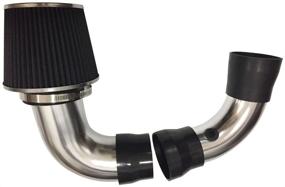 img 2 attached to 🔥 High-performance Cold Air Intake System with Filters for 1996-2005 Chevrolet Blazer, GMC Jimmy, 1996-2004 Chevrolet S10, GMC Sonoma, 1997-2000 Oldsmobile Bravada, and Isuzu Hombre 4.3L V6 (Black)