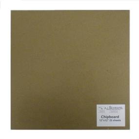 img 1 attached to SPC Light Chipboard Sheets 12 x 12 Inches: A Package of 25 Tan-Chip-12-12 Sheets in Brown