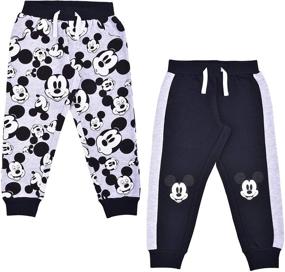 img 4 attached to Adorable Disney Boy's 2-Piece Mickey Mouse Jogger Pant Set with Drawstring for Maximum Comfort