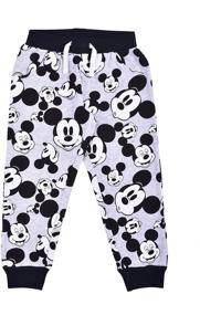 img 3 attached to Adorable Disney Boy's 2-Piece Mickey Mouse Jogger Pant Set with Drawstring for Maximum Comfort