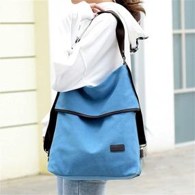 img 1 attached to 🎒 Versatile Women's Fashion Backpack: Handbag, Shoulder Bag, & Wallet Combo