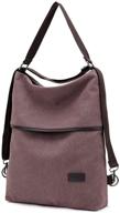 🎒 versatile women's fashion backpack: handbag, shoulder bag, & wallet combo logo