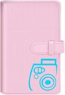 katia 96 pocket wallet photo album accessories for fujifilm instax mini 11/7s/8/8+/9/25/26/50s/70/90 film, instant camera printer - pink (not compatible with square films) logo