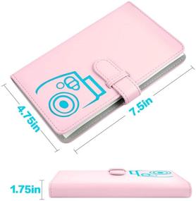 img 2 attached to Katia 96 Pocket Wallet Photo Album Accessories for Fujifilm Instax Mini 11/7s/8/8+/9/25/26/50s/70/90 Film, Instant Camera Printer - Pink (Not Compatible with Square Films)
