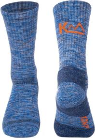 img 1 attached to 🧦 Ultimate Comfort and Versatility: KONY Men's Cotton Hiking Socks - 5 Pairs Moisture Wicking Thick Cushioned Walking Mid Crew Socks for All Seasons!