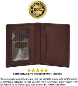 img 2 attached to 💼 Premium Leather Small Credit Holder Wallet for Men: Practical and Stylish Accessory