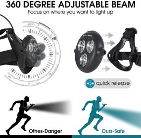 img 2 attached to ICOCOPRO 500 Lumens Rechargeable Night Running Light - Reflective Safety Chest 🏃 Light for Runners with 360° Adjustable Beam - Ideal for Jogging, Camping, Hiking