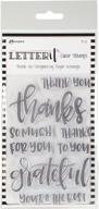 ✉️ enhance your craft projects with ranger letter it clear stamps, thank you logo