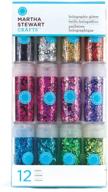 🎨 12-pack of martha stewart crafts' sparkling holographic glitters logo