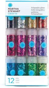 img 1 attached to 🎨 12-Pack of Martha Stewart Crafts' Sparkling Holographic Glitters