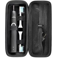 🧳 premium travel case for philips sonicare protectiveclean & oral b pro 1000 - compatible with 4100, 1100, 5100, 6500, 7500 models - organize and protect your toothbrush and accessories logo