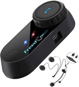 img 4 attached to 🎧 FreedConn TCOM-VB Helmet Bluetooth Headset: Waterproof Intercom Communication System for 3/4 and Full Face Helmets, 800M Range, Motorbike Bluetooth Headset with 2-Way Radio