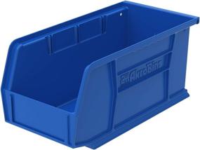img 4 attached to Blue Akro-Mils 30230 AkroBins Plastic Storage Bins: Hanging Stacking Containers (11x5x5) - Pack of 12