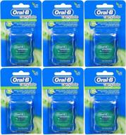 🦷 oral-b satin mint floss - pack of 6, with 54 yards each logo