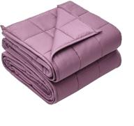 ynm bamboo weighted blanket — 100% cooling bamboo viscose, oeko-tex certified, premium glass beads (fuchsia, 48x72, 15lbs), suitable for single person (~140lb), ideal for twin/full bed use logo