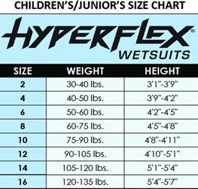 img 1 attached to 👶 Hyperflex Access 2mm Child's Shorty Wetsuit - Warm, 4-Way Stretch, UV SHIELD