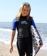 👶 hyperflex access 2mm child's shorty wetsuit - warm, 4-way stretch, uv shield logo