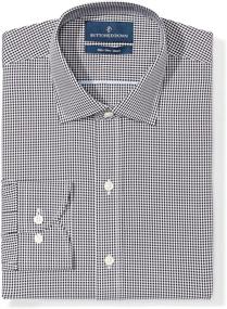 img 4 attached to BUTTONED Spread Collar Non Iron Bengal Stripe Men's Clothing in Shirts