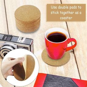 img 1 attached to 🔖 Versatile Self-Adhesive Backing Sheets: Ideal for Coasters & Crafts