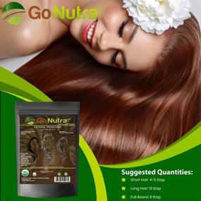 img 2 attached to Organic Henna Powder for Hair - Pure, Natural 8 oz. Hair Color Dye & Conditioner