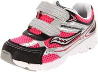 👧 saucony vizipro running shoes for toddler little girls logo