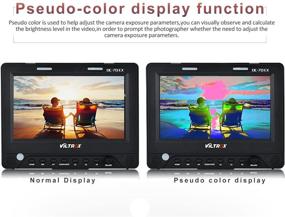 img 1 attached to 💻 VILTROX DC-70EX 7-дюймовый 4K HD 1024x600 HDMI/SDI/AV вход вывод камеры Видео ЖК-монитор дисплей для зеркальных камер, с адаптером Hot Shoe.