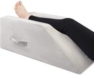 oasisspace leg support and elevation pillow: ultimate pain relief after surgery, injury, or swelling - enhance circulation and comfort with memory foam - ideal for knee, ankle, and foot recovery - washable cover logo