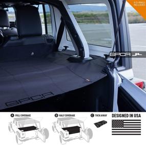 img 2 attached to GPCA Cargo Cover LITE: Wrangler JL 4DR Hardtop Compatible (2018-2022), Patented