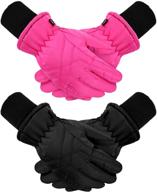 winter cartoon mittens gloves string logo