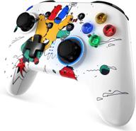 🎮 redstorm wireless pro controller for nintendo switch/switch lite/switch oled – turbo, dual vibration, gyro axis support, white caton logo