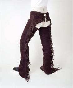 img 1 attached to 🐎 Premium Quality Tough1 Suede Equitation Chaps: Durable and Stylish Riding Gear