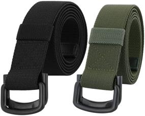 img 3 attached to Samtree Military Tactical Double Buckle Men's Accessories and Belts