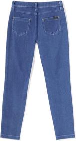 img 1 attached to HUE Girls Ultra Leggings Indigo: Trendy and Comfy Girls' Clothing for Style-conscious Kids