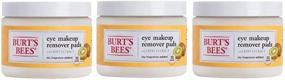 img 4 attached to 💄 Burt's Bees Eye Makeup Remover Pads, 35 Count, Triple Pack