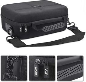 img 1 attached to 🎮 VORI Carrying Case for Nintendo Switch/Switch OLED (2021) - Protective Portable Travel Case Storage Shell for Console, Pro Controller, and Accessories - Black