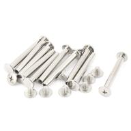 🔩 uxcell screw post sets: m5x40mm belt buckle binding bolts for 3/16" hole dia - silver tone, 10 sets logo