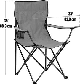 img 1 attached to 🪑 Quik Chair Portable Folding Chair with Armrest Cup Holder and Travel Bag for Carrying and Storage