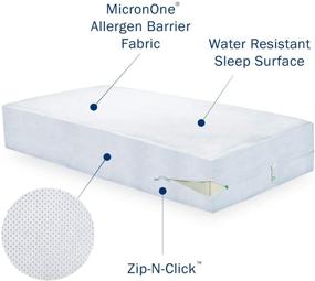 img 3 attached to 🛏️ CleanRest SIMPLE Queen Zippered Mattress Encasement - Hypoallergenic - Patented Zipper Security (Fits 12 inches height)