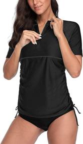 img 4 attached to ATTRACO Protection Rashguard Adjustable Coverup Women's Clothing in Swimsuits & Cover Ups