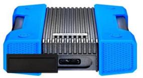 img 2 attached to 💪 ADATA HD830 4TB Extreme Durable Portable Hard Drive, USB 3.1, Aluminum/Silicone Construction, Black/Blue