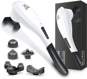 img 4 attached to BOB AND BRAD Handheld Massager: Powerful Deep Tissue Muscle Massage Gun for Back, Neck, Shoulder, Leg - Rechargeable Cordless Electric Body Massager with Portable Design - Perfect Gift for Women and Men