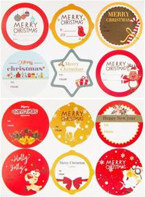img 3 attached to 🎄 HongyiTime 144 шт. Рождественский стикер: празднуйте праздники с 36 праздничными дизайнами!